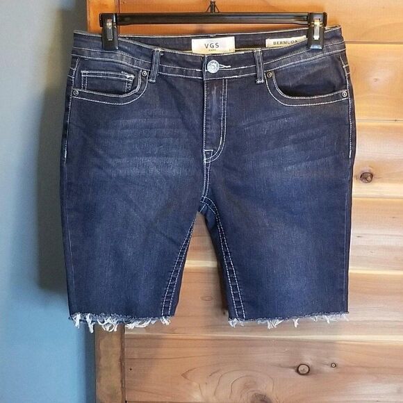 VGS Jeans Bermuda Shorts (size 8) - Picture 1 of 5